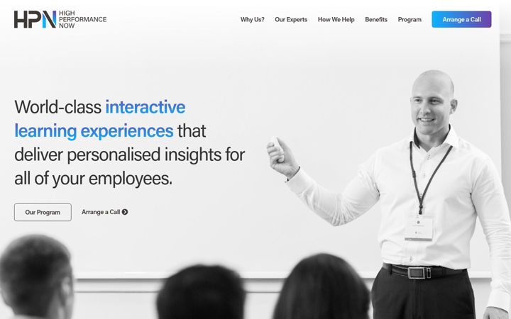 Screenshot of hpnow.co.uk