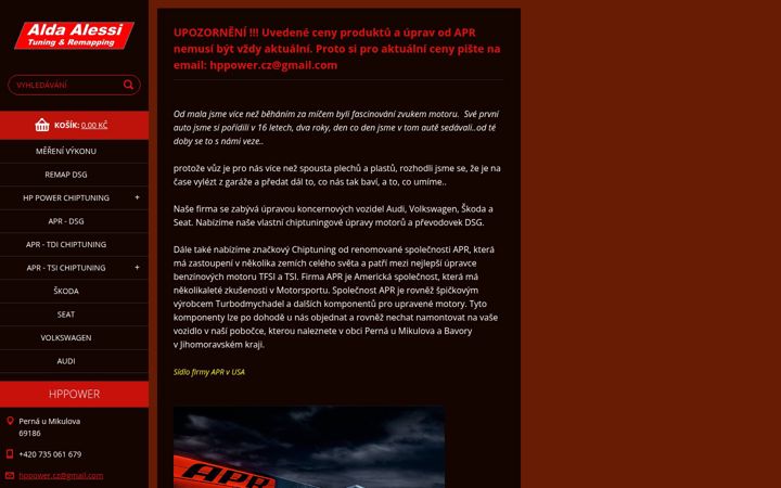 Screenshot of hppower.cz