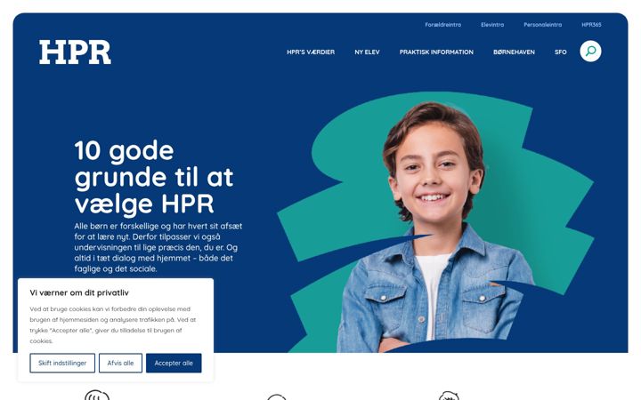 Screenshot of hpr.dk