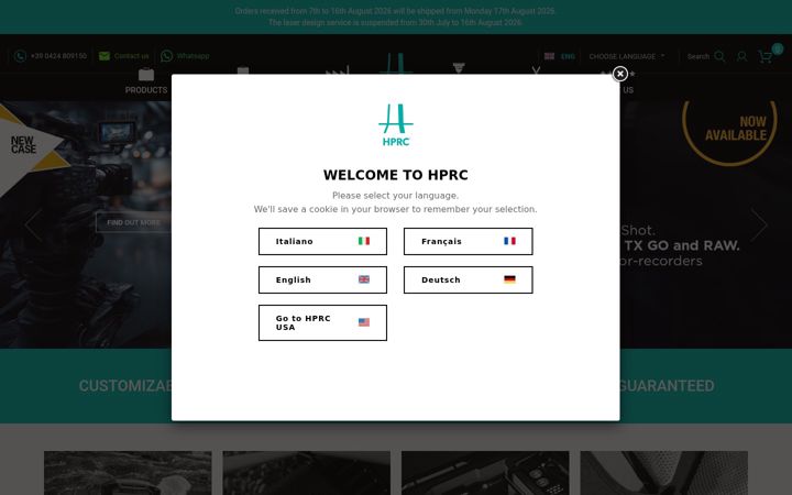 Screenshot of hprc.it