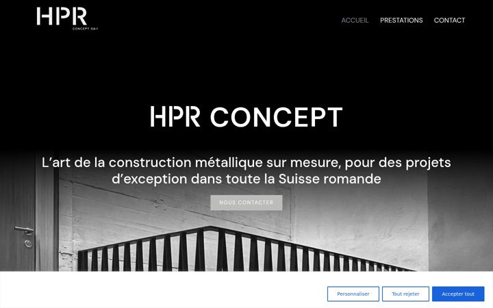 Screenshot of hprconcept.ch