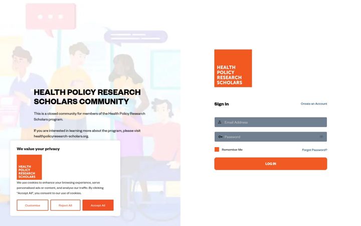 Screenshot of hprsscholars.org