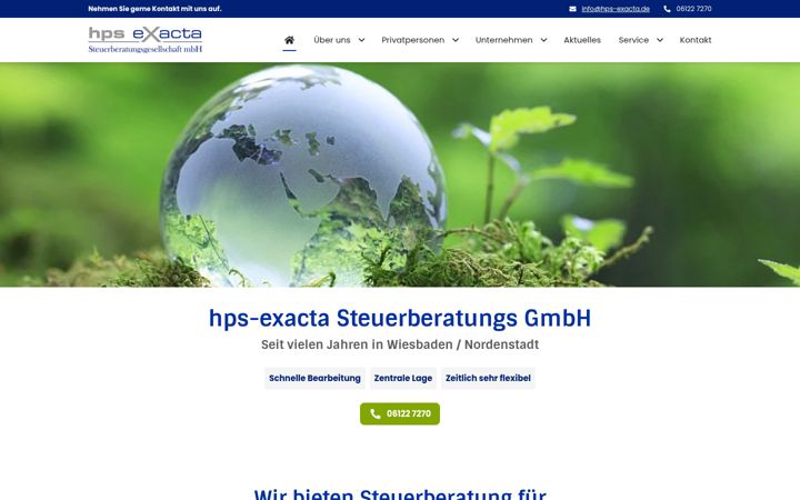 Screenshot of hps-exacta.com