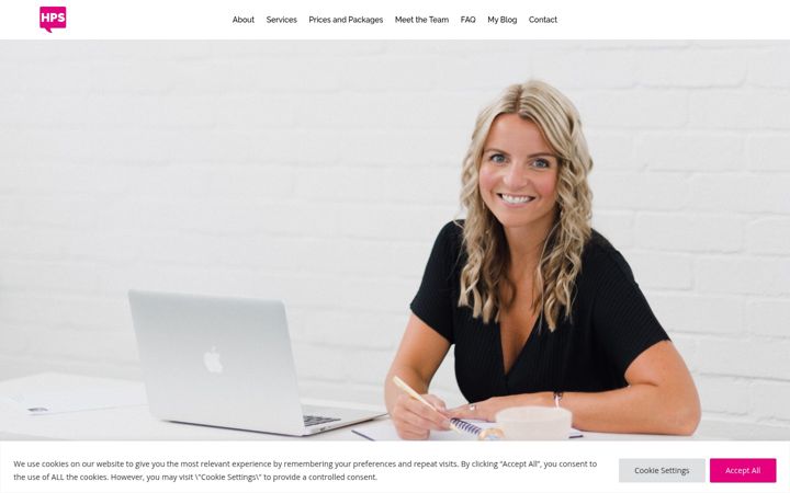 Screenshot of hpsvirtualassistant.co.uk