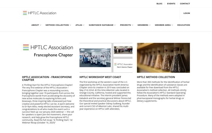 Screenshot of hptlc-association.org