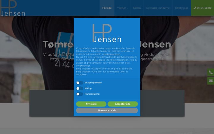 Screenshot of hptomrer.dk