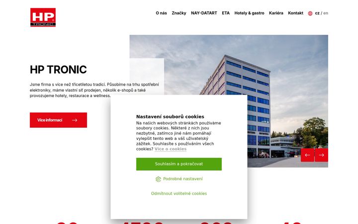 Screenshot of hptronic.cz