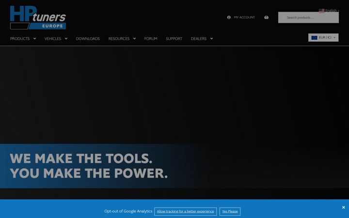 Screenshot of hptuners.eu