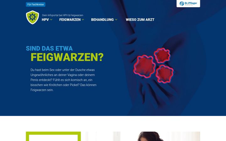 Screenshot of hpvinfektion.de