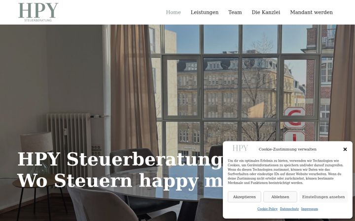 Screenshot of hpy-steuern.com