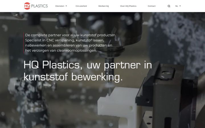Screenshot of hqplastics.nl