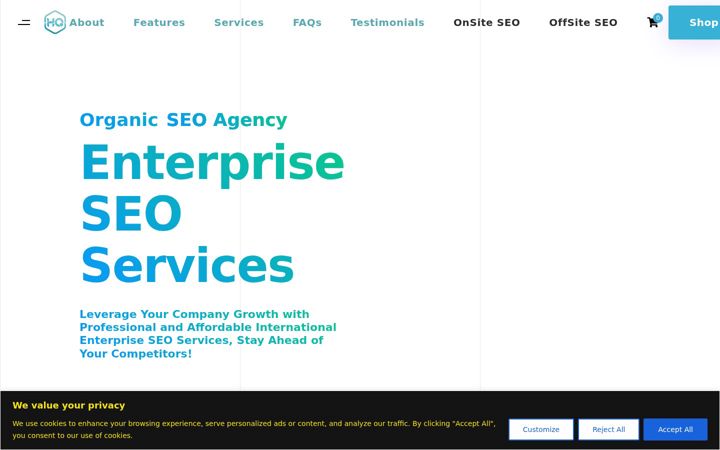Screenshot of hqtraffics.com