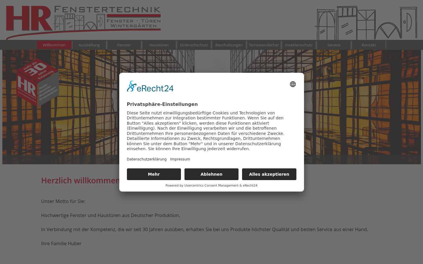 Screenshot tal-banner tal-kunsens muri qabel kwalunkwe interazzjoni