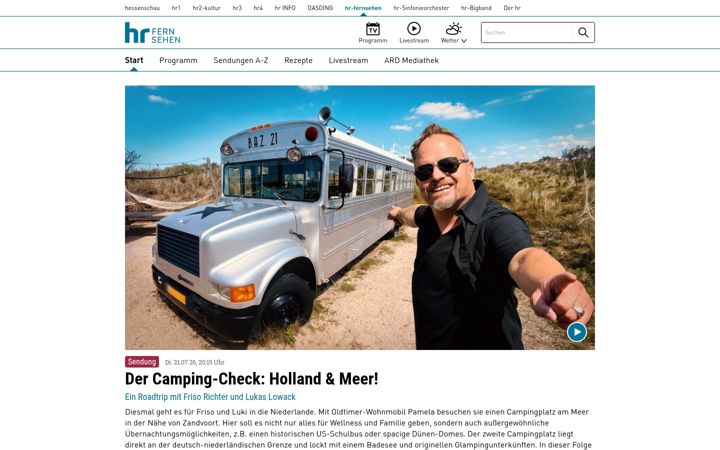 Screenshot of hr-fernsehen.de