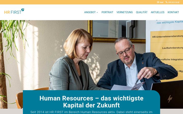 Screenshot of hr-first.ch