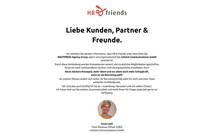 Screenshot of hr-friends.de