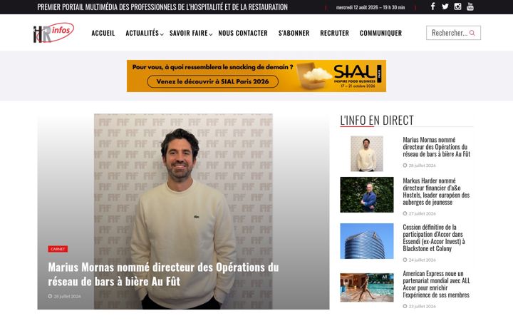 Screenshot of hr-infos.fr