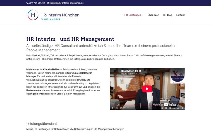 Screenshot of hr-interim-muenchen.de