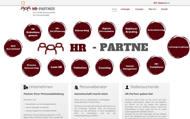 Screenshot of hr-partner.com