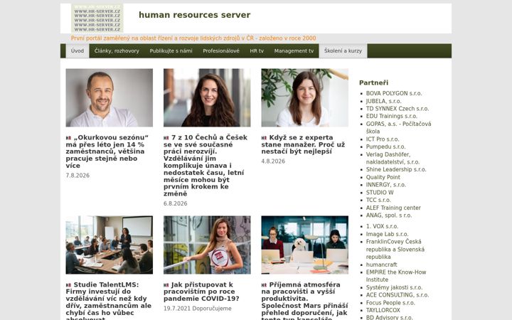 Screenshot of hr-server.cz