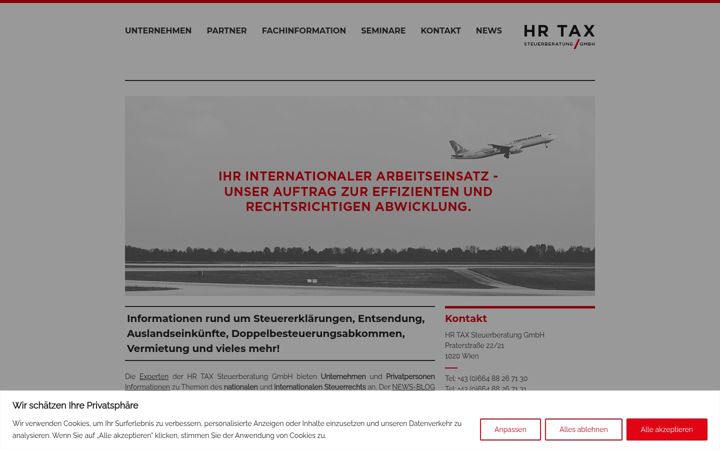 Screenshot of hr-tax.at
