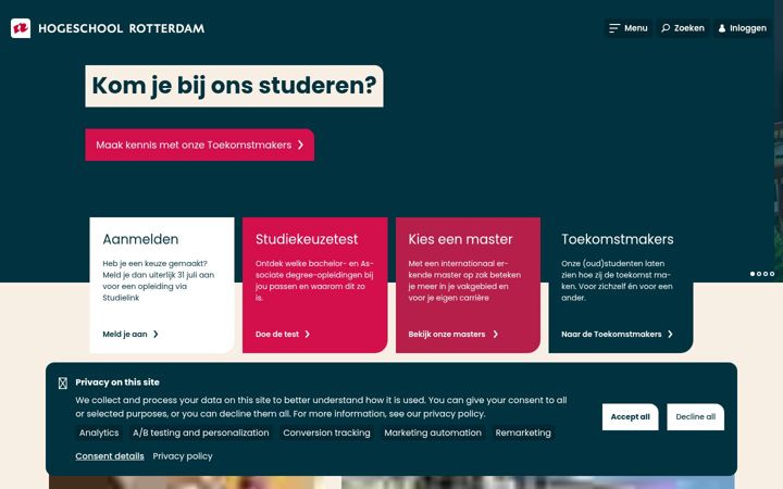 Screenshot of hr.nl