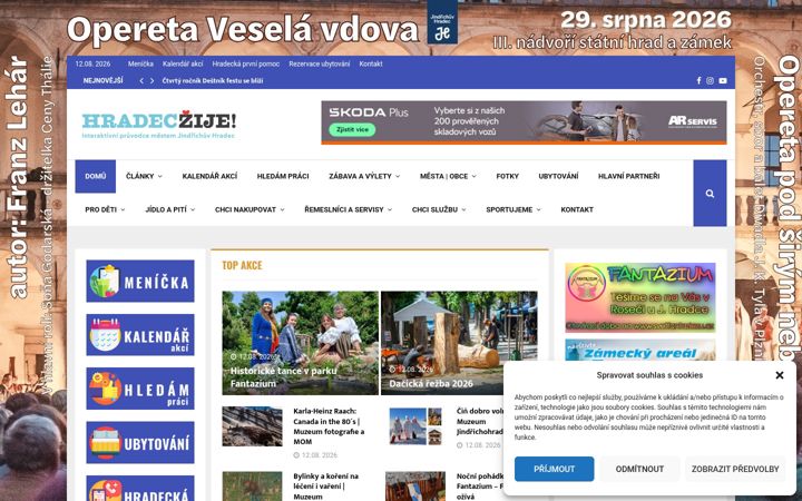 Screenshot of hradeczije.cz