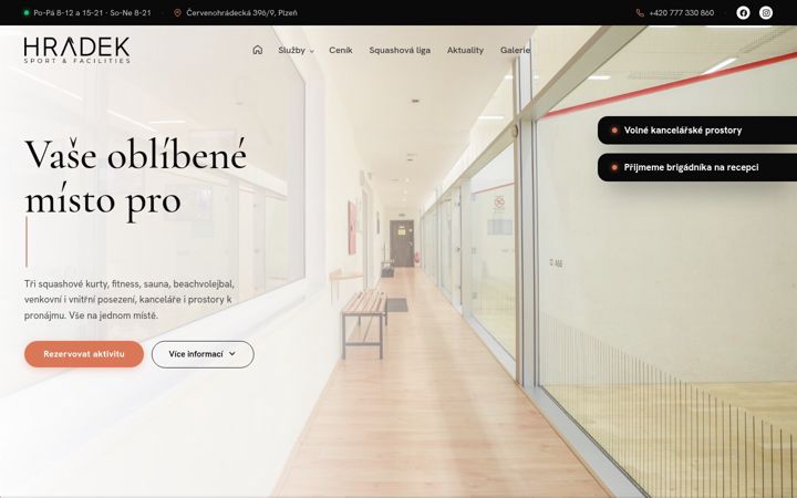 Screenshot of hradeksport.cz