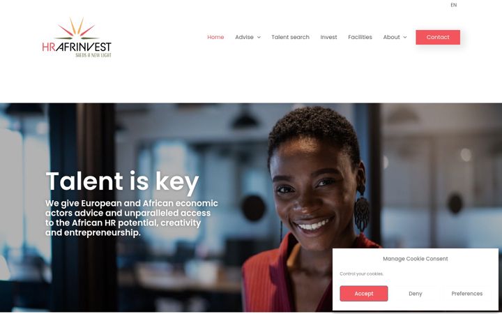 Screenshot of hrafrinvest.com