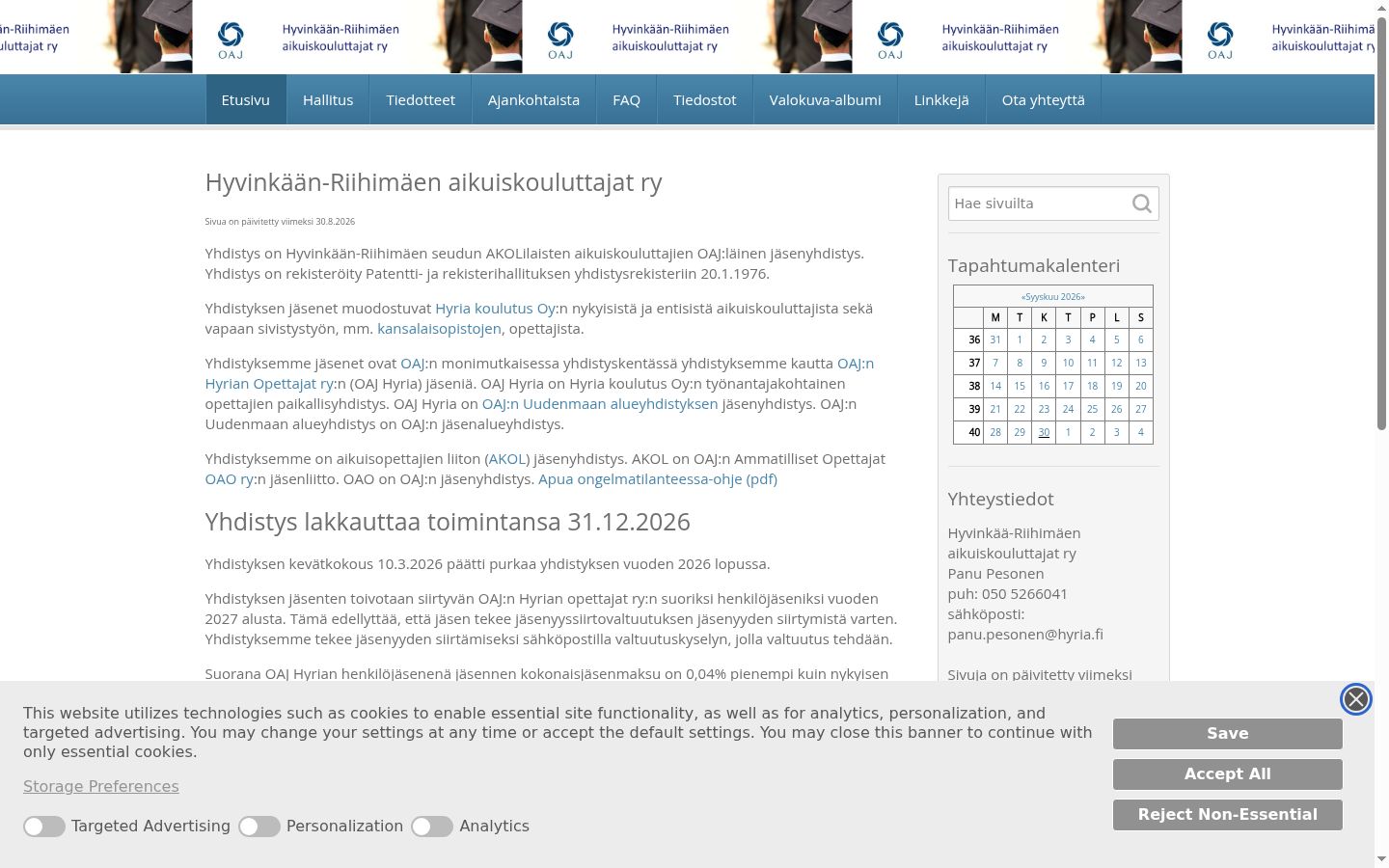 Sutikimo reklamjuostės, rodytos prieš bet kokią sąveiką, ekrano kopija