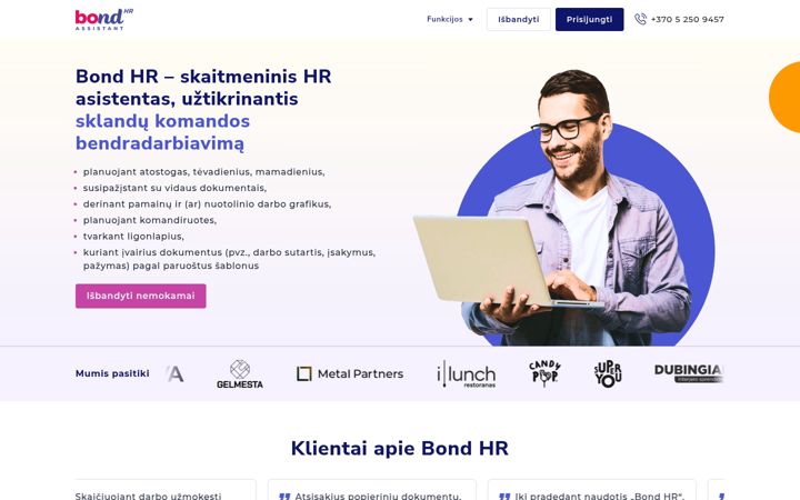 Posnetek zaslona hrasistentas.lt