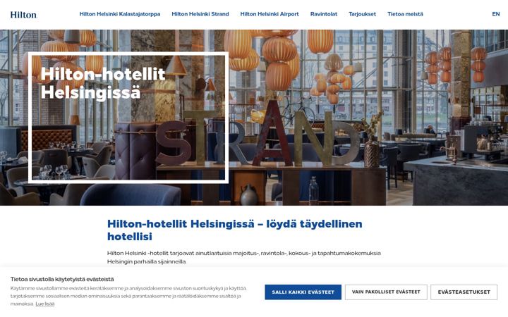 Screenshot of hravintolat.fi