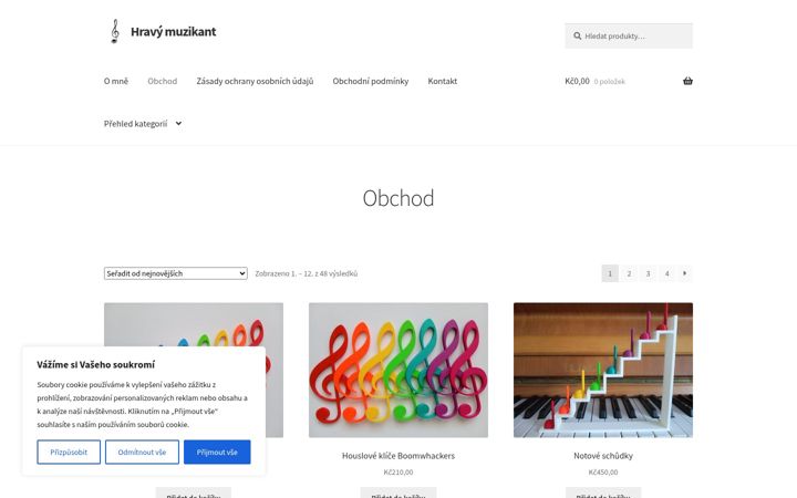 Screenshot of hravymuzikant.cz
