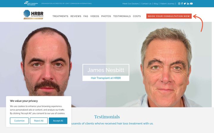 Screenshot of hrbr.co.uk