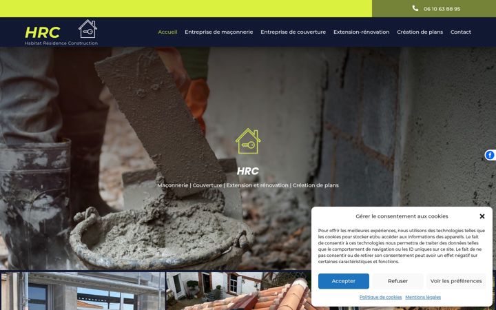 Screenshot of hrc-maconnerie.fr