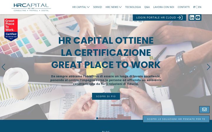 Screenshot of hrcapital.it