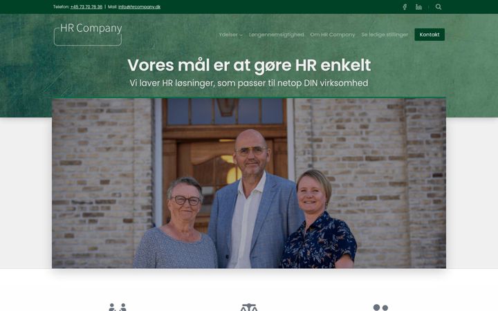 Screenshot of hrcompany.dk