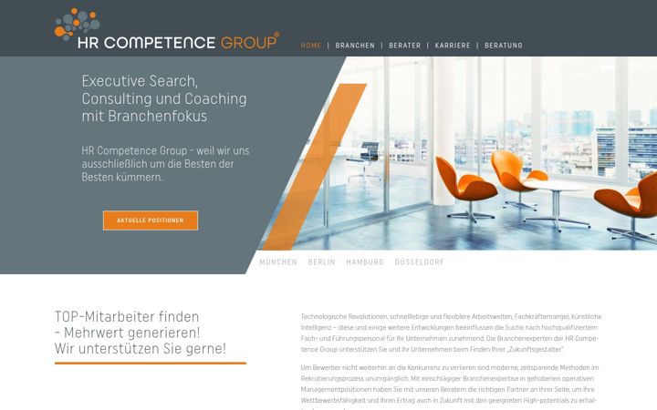Screenshot of hrcompetencegroup.com