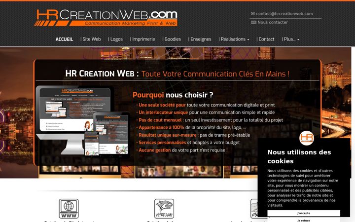 Screenshot of hrcreationweb.com