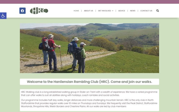 Screenshot of hrcwalks.org.uk