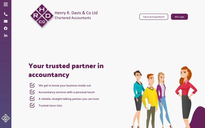 Screenshot of hrdand.co.uk