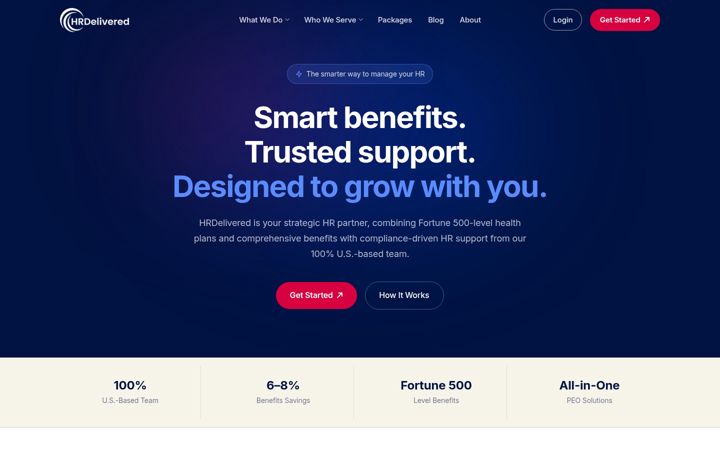 Screenshot of hrdelivered.com