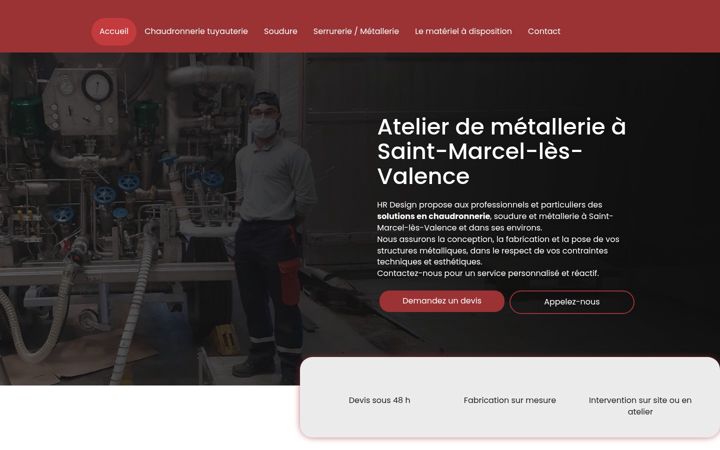 Screenshot of hrdesign.fr