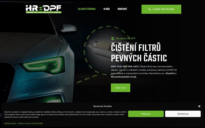 Screenshot of hrdpf.cz