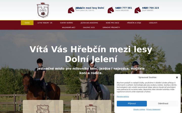 Screenshot of hrebcindolnijeleni.com