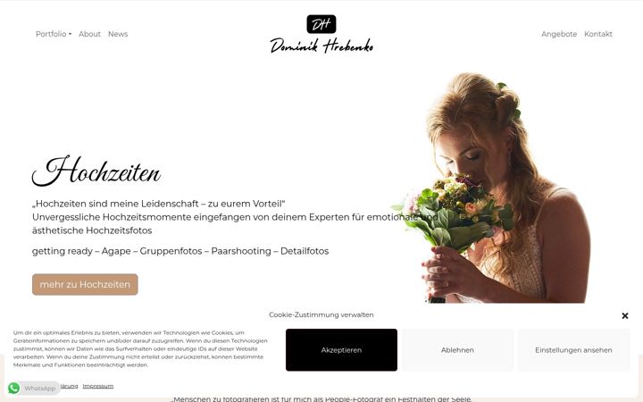 Screenshot of hrebenko.com