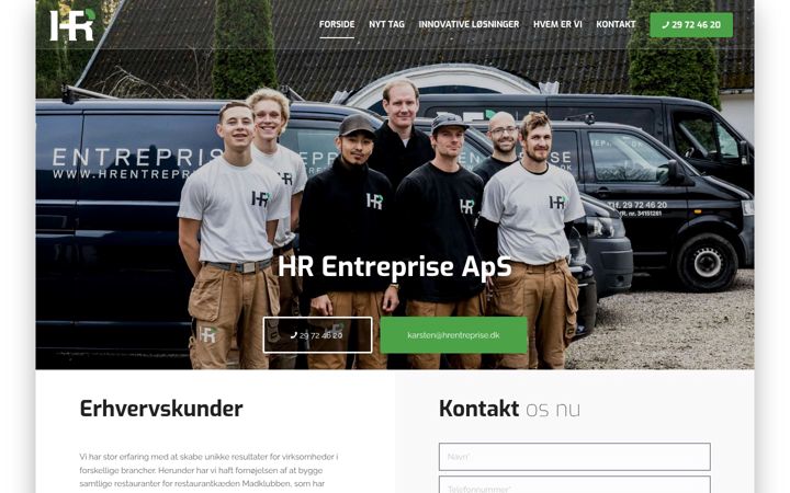 Screenshot of hrentreprise.dk
