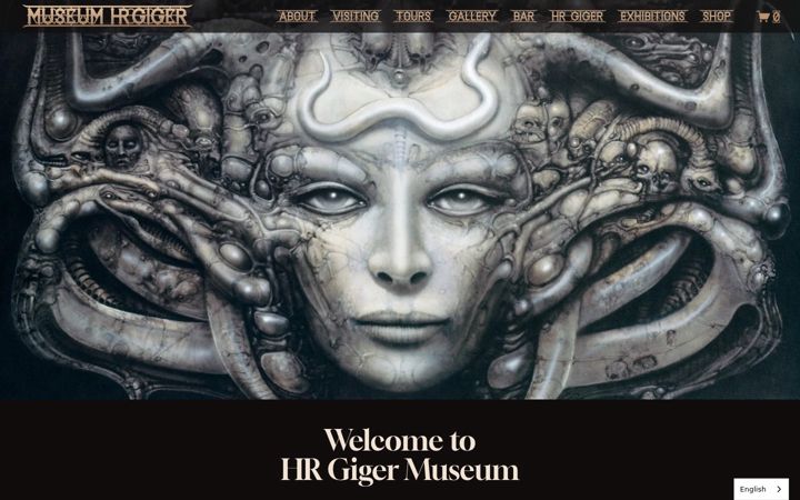 Screenshot of hrgigermuseum.com