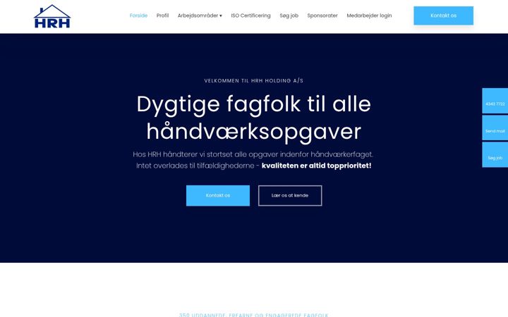 Screenshot of hrh.dk