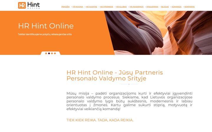 Screenshot von hrhintonline.lt